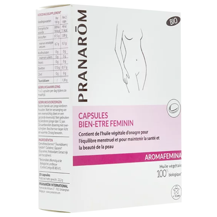 PRANAROM AROMAFEMINA FEMININE WELL-BEING 30 CAPSULES