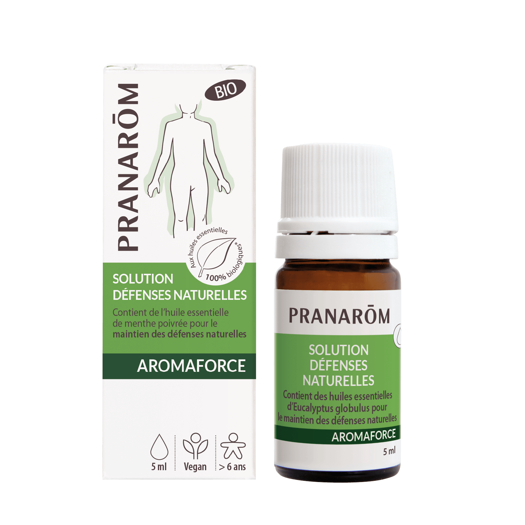 PRANAROM AROMAFORCE ORGANIC NATURAL DEFENSE SOLUTION 5ML