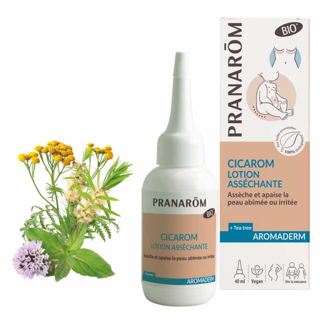 PRANAROM CICAROM ORGANIC DRYING BODY LOTION IRRITATED OR DAMAGED SKIN 40ML