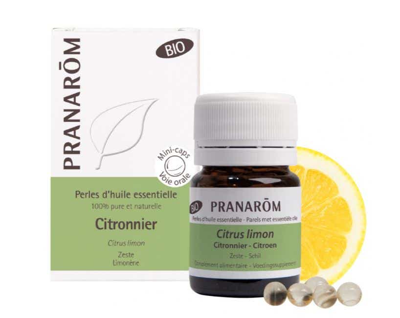 PRANAROM ORGANIC LEMON ESSENTIAL OIL PEARLS 60 UNITS