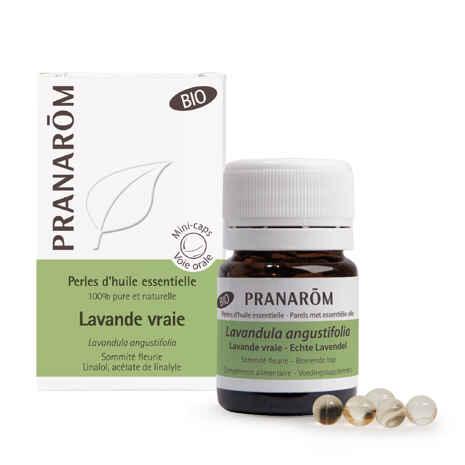 PRANAROM REAL ORGANIC LAVENDER PEARLS 60 MINICAPS