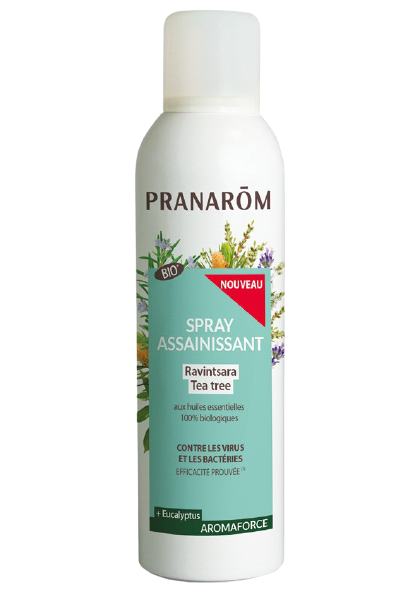 PRANAROM SANITIZING SPRAY RAVINTSARA TEA TREE ORGANIC 150ML