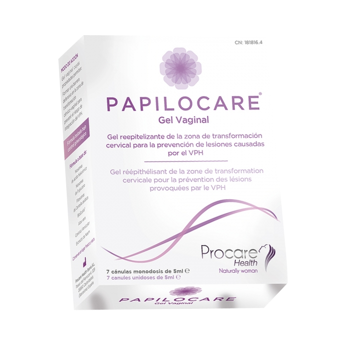 PROCARE HEALTH PAPILOCARE VAGINAL GEL 7 SINGLE DOSE CANNULA OF 5ML