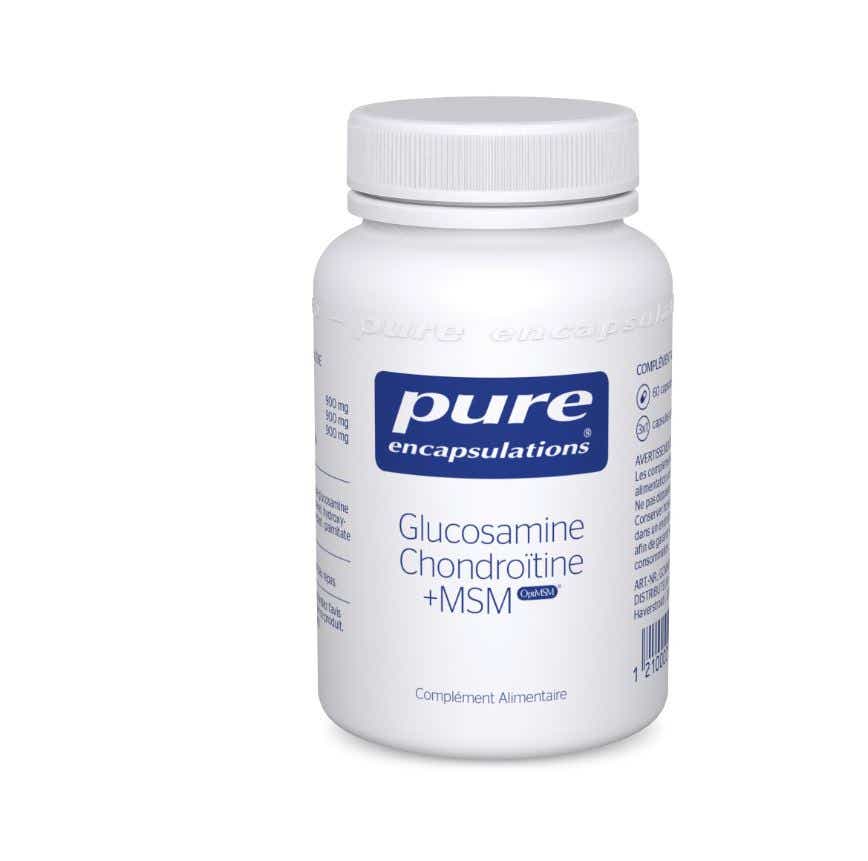 PURE ENCAPSULATIONS GLUCOSAMINE CHONDROITIN MSM 60 CAPSULES