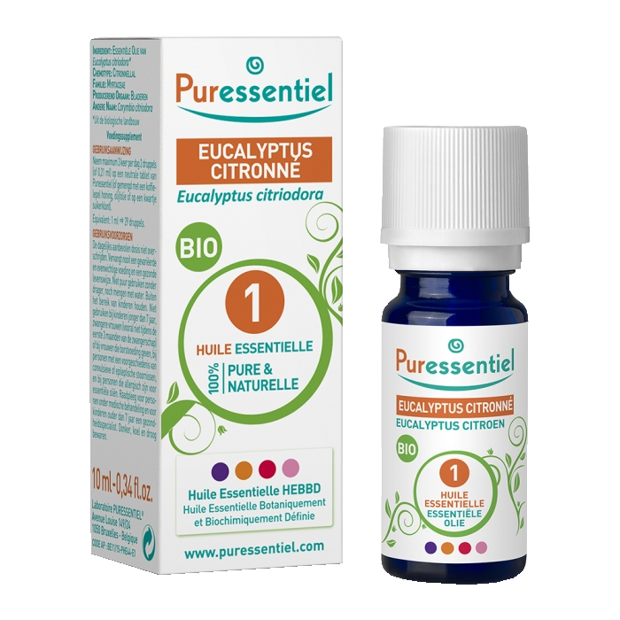 PURESSENTIEL HE ORGANIC EUCALYPTUS LEMON ESSENTIAL OIL 10 ML