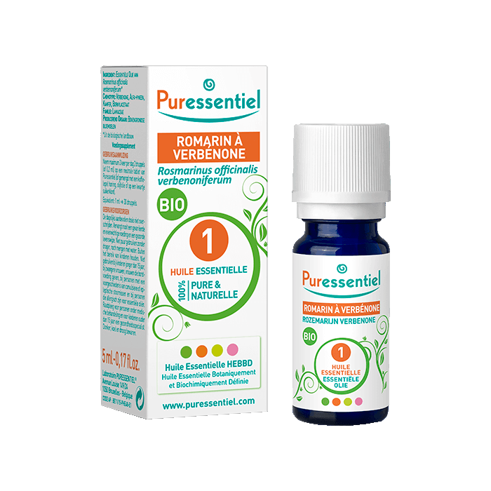 PURESSENTIEL HE ESSENTIAL OIL ROSEMARY WITH ORGANIC VERBENONE 5 ML