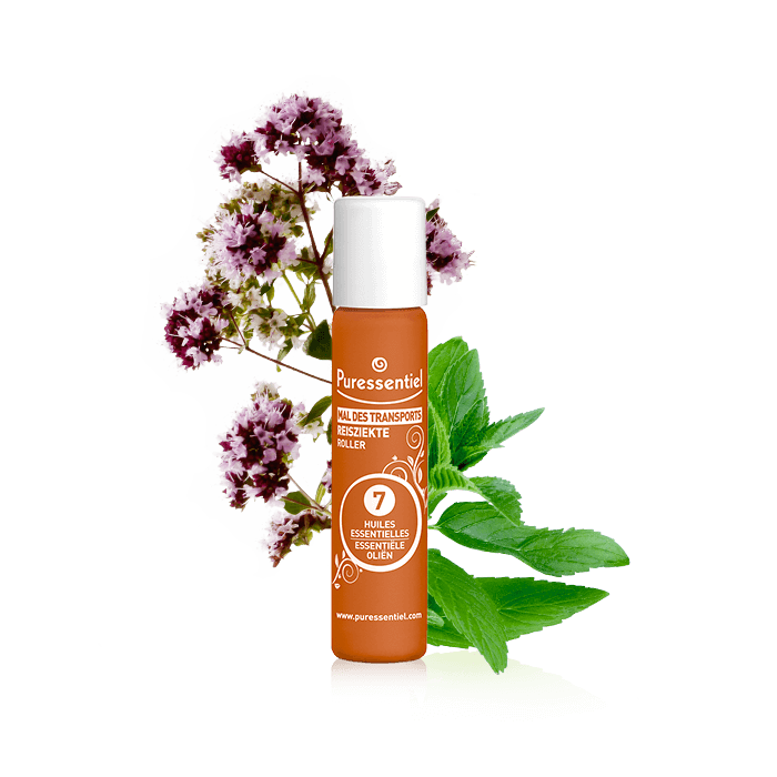 PURESSENTIEL TRANSPORT SICKNESS ROLLER WITH 7 ESSENTIAL OILS 5ML