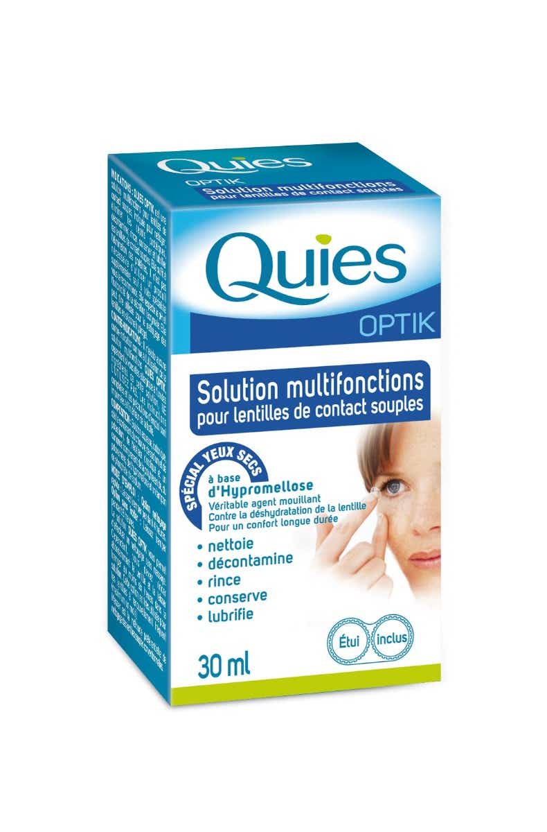 QUIES OPTIK MULTIFUNCTION SOLUTION SOFT CONTACT LENSES 30 ML