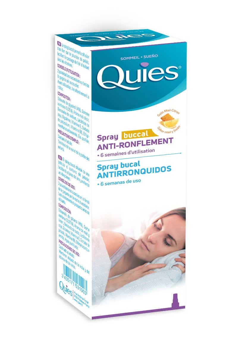 QUIES ANTI SNORING ORAL SPRAY HONEY LEMON FLAVOR 70ML