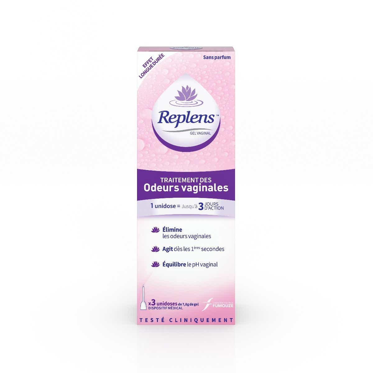 REPLENS TREATMENT OF VAGINAL ODORS 3 SINGLE DOSE