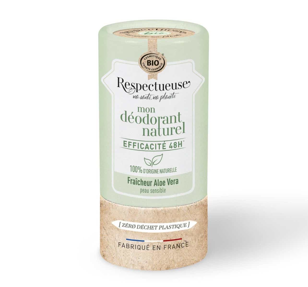 RESPECTFUL SOLID DEODORANT WITH ALOE VERA 48H SENSITIVE SKIN 50G