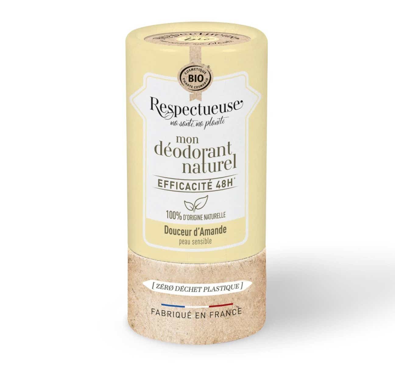 RESPECTFUL SOLID ALMOND DEODORANT 48H SENSITIVE SKIN 50G