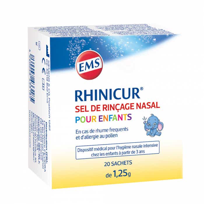 RHINICUR NASAL RINSE SALT CHILDREN 20 BAGS