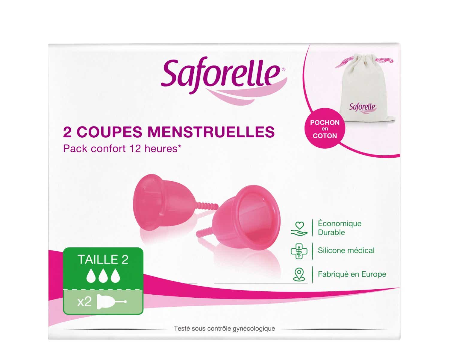 SAFORELLE CUP PROTECT MENSTRUAL CUP SIZE 1