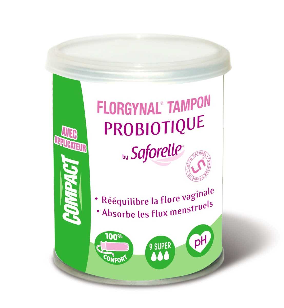 SAFORELLE FLORGYNAL COMPACT TAMPON SUPER 9 UNITS