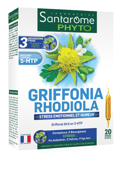 SANTAROME GRIFFONIA RHODIOLA EMOTIONAL STRESS 20 BULBS