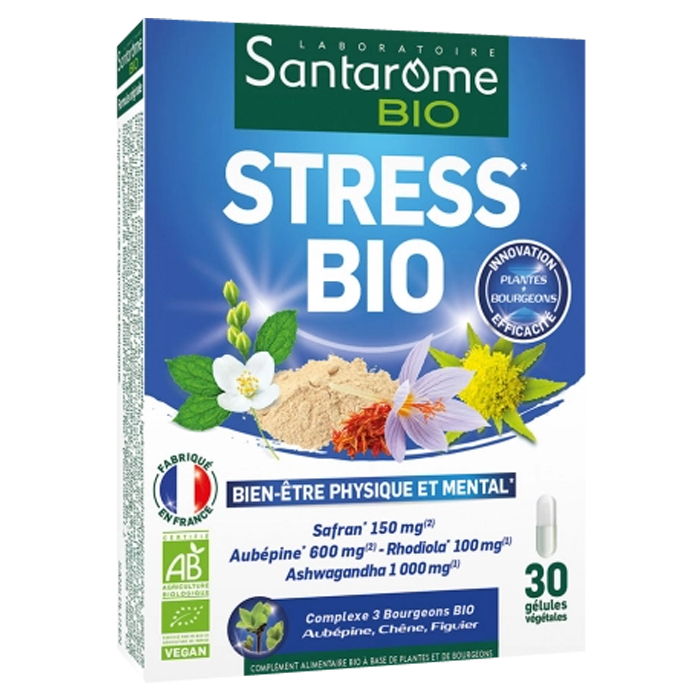 SANTAROME STRESS ORGANIC 30 CAPSULES