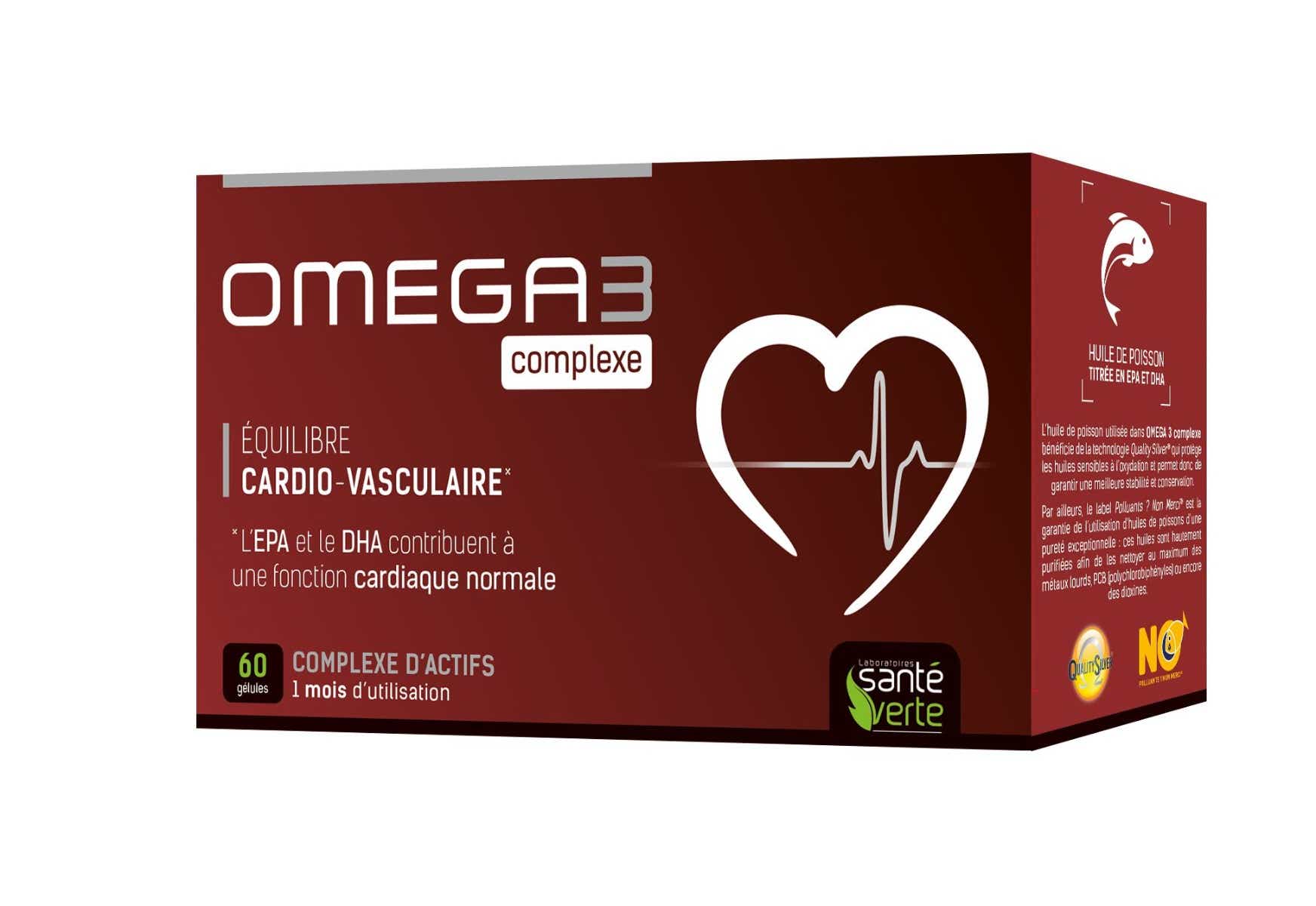 SANTE VERTE OMEGA 3 CARDIO VASCULAR BALANCE COMPLEX 60 CAPSULES