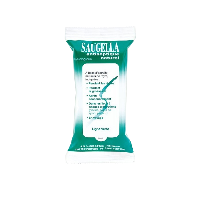 SAUGELLA NATURAL ANTISEPTIC 15 WIPES