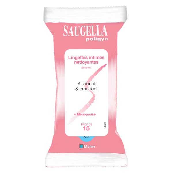 SAUGELLA POLIGYN INTIMATE WIPES 15 UNITS