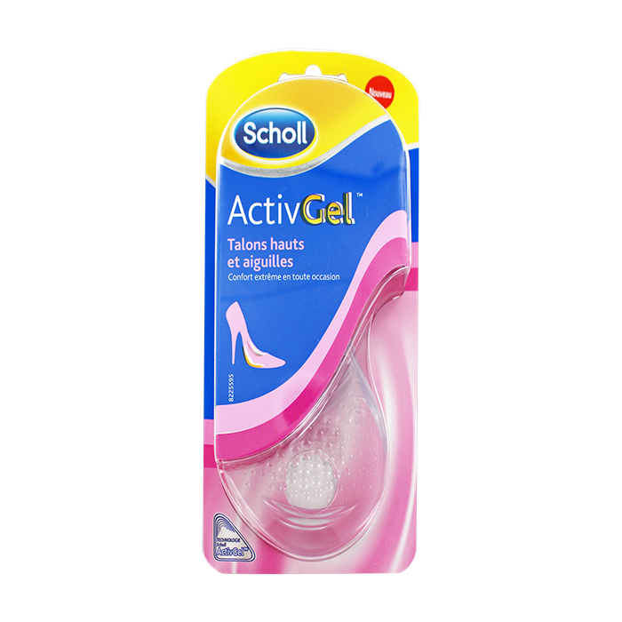SCHOLL ACTIVGEL INSOLES FOR HIGH HEELS AND NEEDLES 2 UNITS