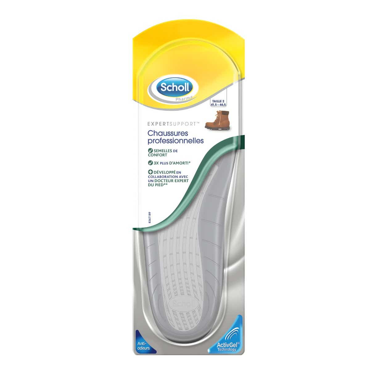 SCHOLL EXPERTSUPPORT COMFORT INSOLES PROFESSIONAL SHOES SIZE 41 5 46 5