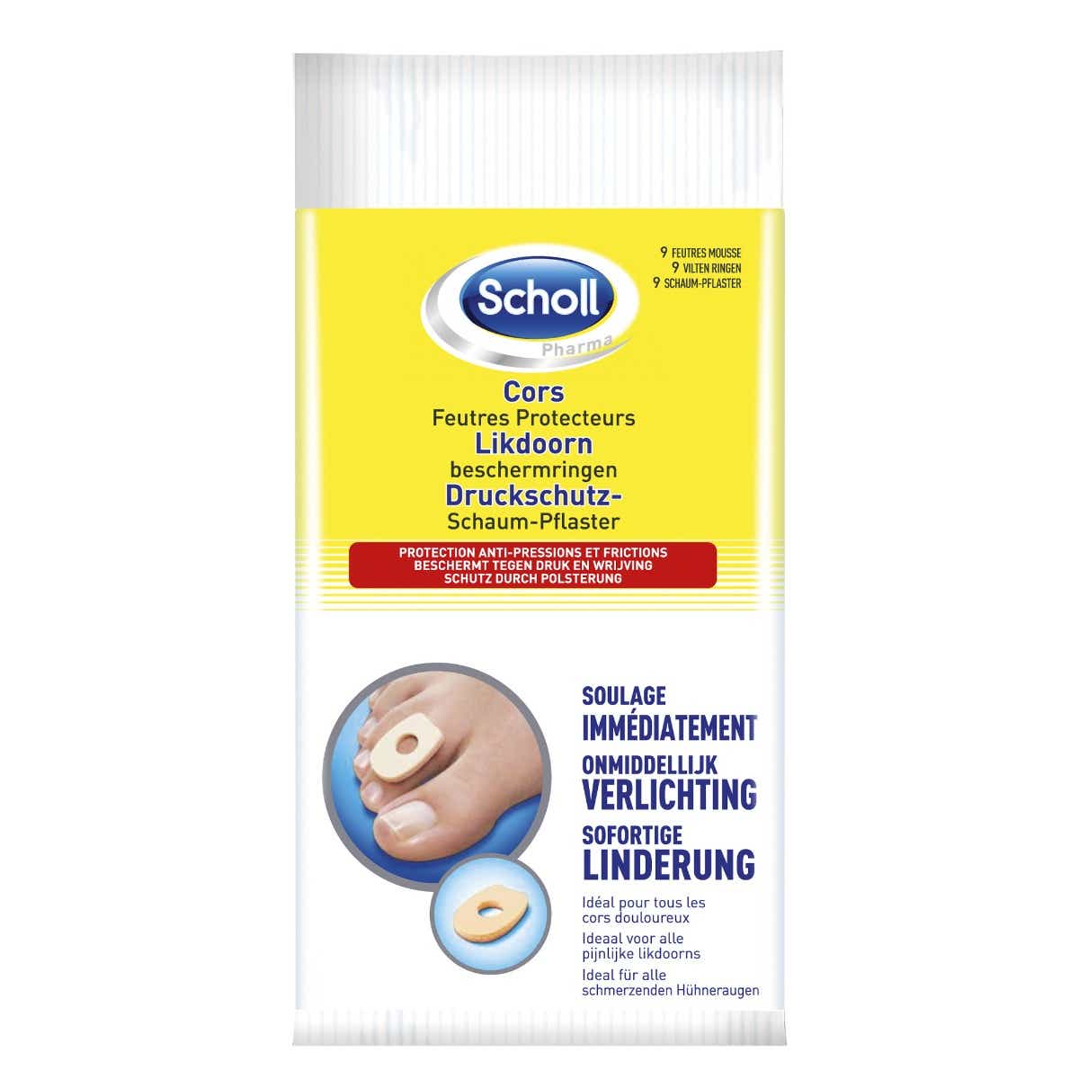 SCHOLL CORN PROTECTIVE FELT 9 FELT