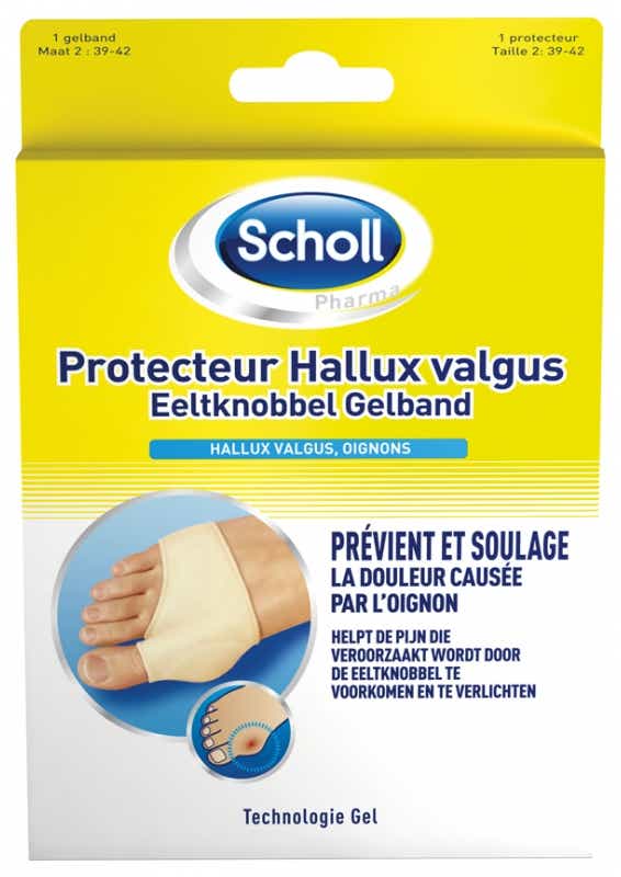 SCHOLL HALLUX VALGUS PROTECTOR SIZE 39 42 1 UNIT