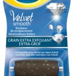 SCHOLL REPLACEMENT ROLLERS VELVET SMOOTH GRAIN ULTRA EXFOLIATING 2 UNITS