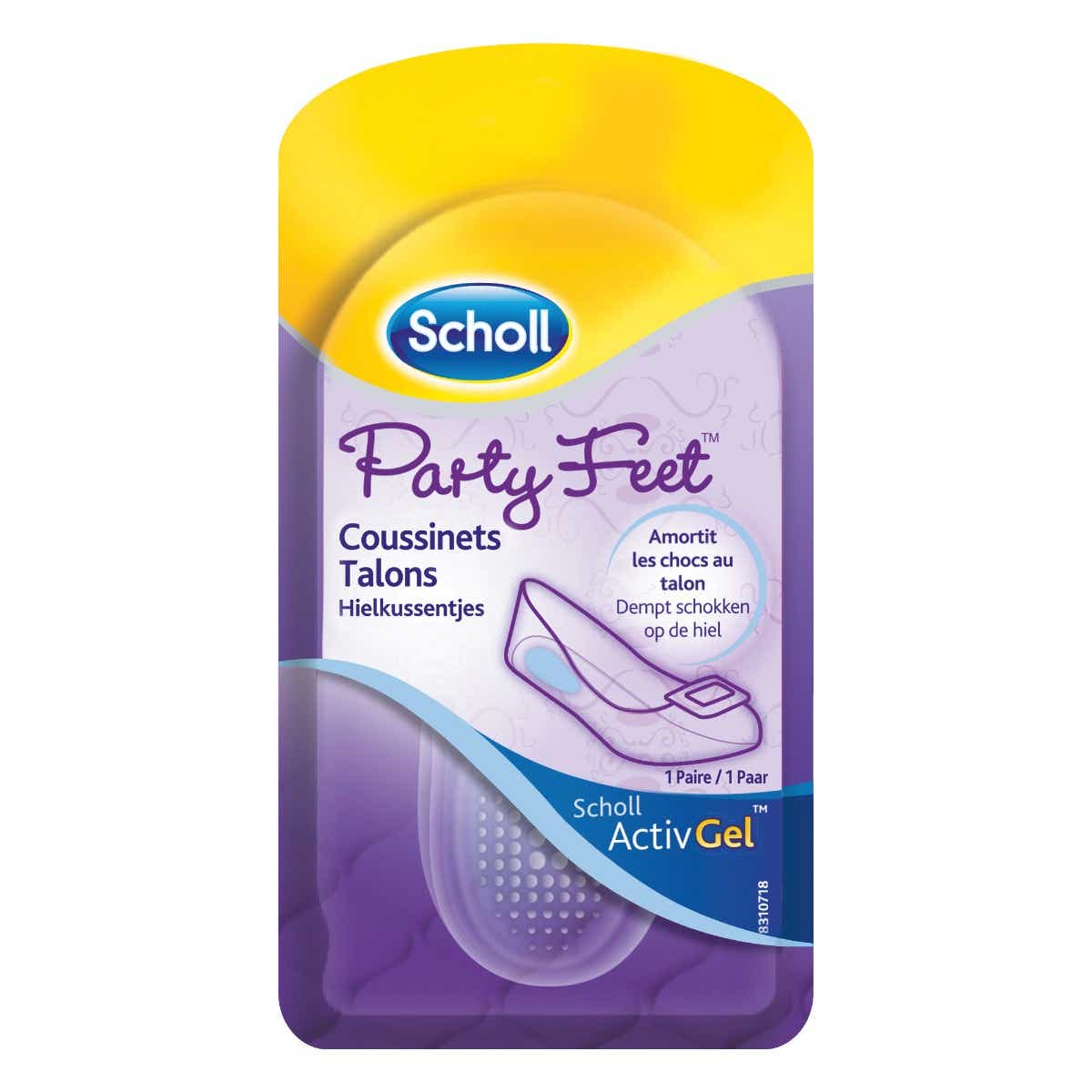SCHOLL ACTIVGEL INSOLES HEEL PADS