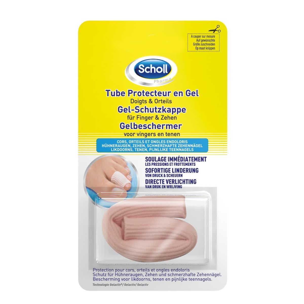 SCHOLL TUBE FINGER TOES GELACTIV 1 TUBE OF 15CM TO CUT