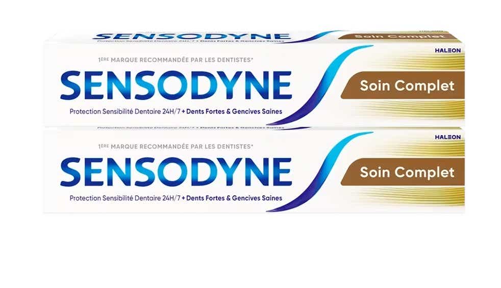 SENSODYNE COMPLETE PROTECTION TOOTHPASTE 2 TUBES OF 75ML