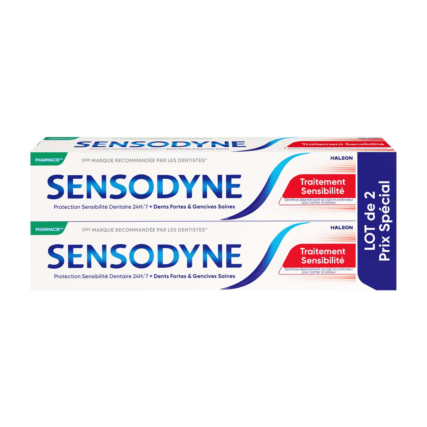 SENSODYNE TOOTHPASTE SENSITIVITY TREATMENT 2 TUBES OF 75ML