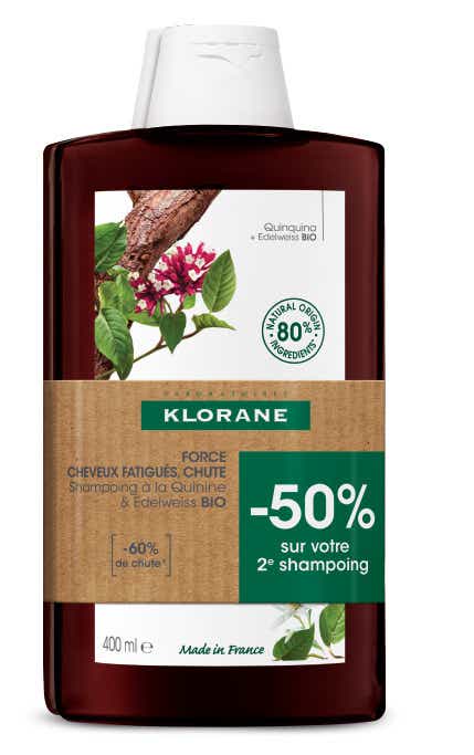 SHAMPOO WITH QUININE AND ORGANIC EDELWEISS FOR TIRED HAIR 2X400ML