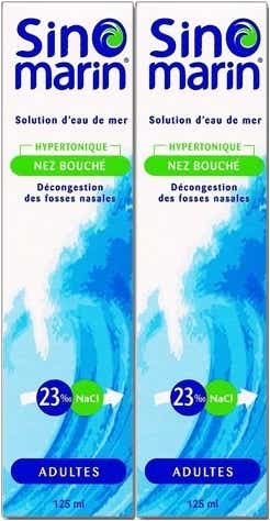 SINOMARIN HYPERTONIC SOLUTION ADULTS PACK OF 2X125ML