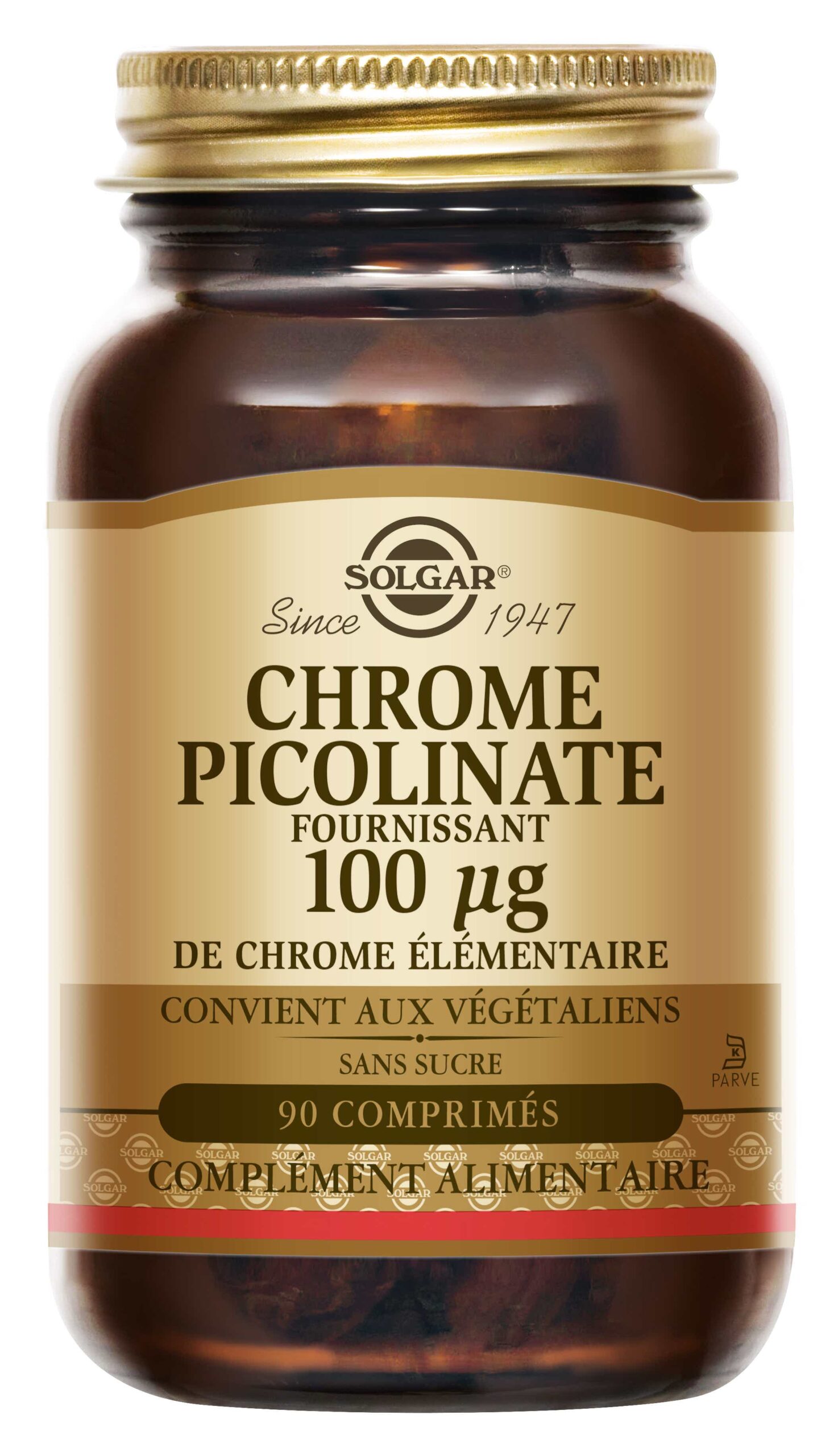 SOLGAR CHROME PICOLINATE 90 TABLETS