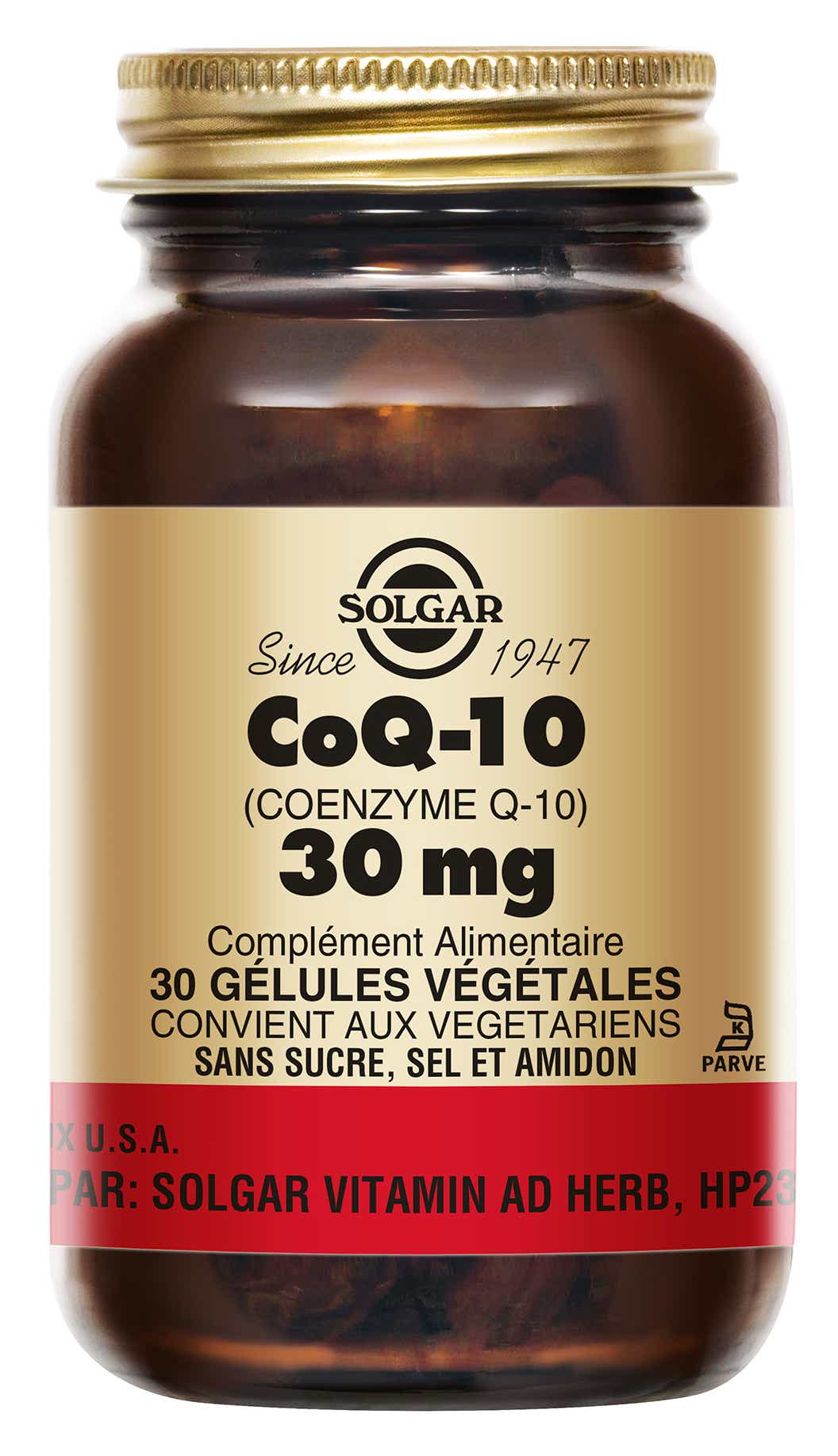 SOLGAR COENZYME Q10 30MG 30 VEGETABLE CAPSULES