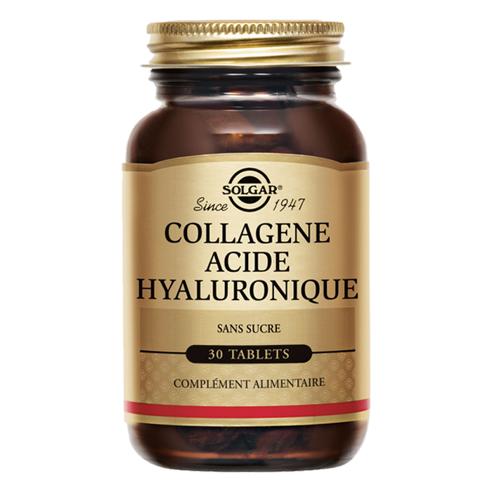 SOLGAR COLLAGEN HYALURONIC ACID 30 TABLETS