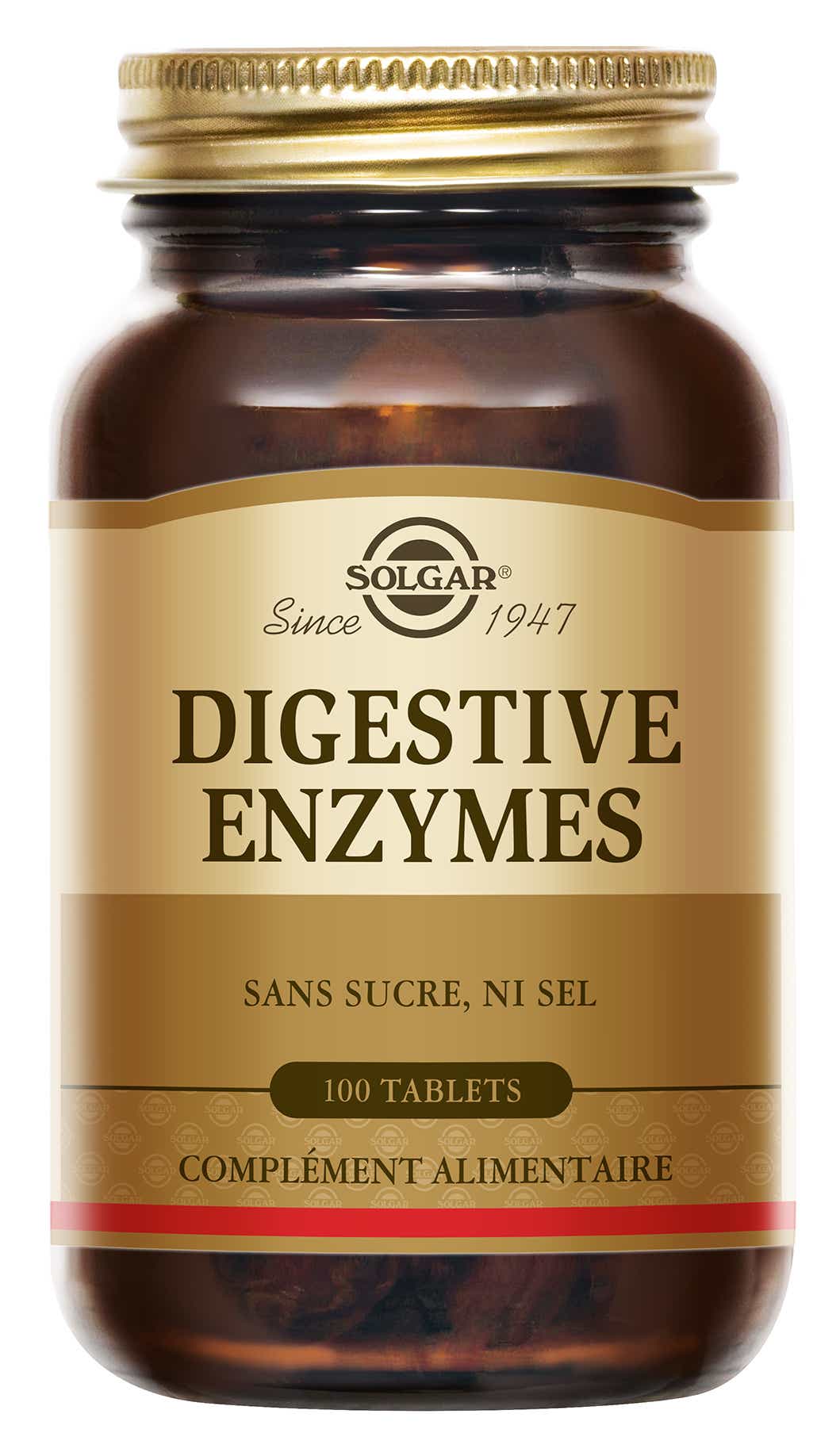 SOLGAR DIGESTIVE ENZYMES 100 TABLETS 28417