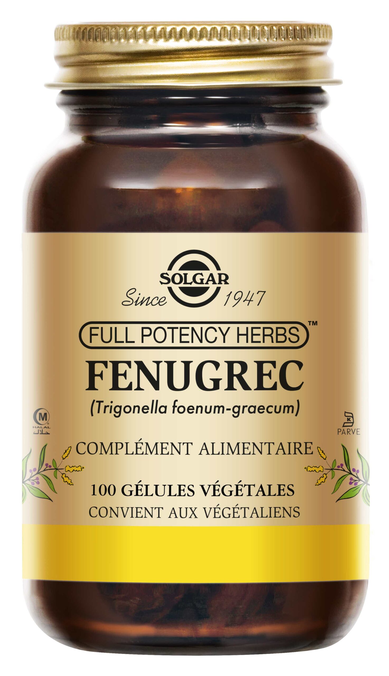SOLGAR FENUGREC 100 VEGETABLE CAPSULES