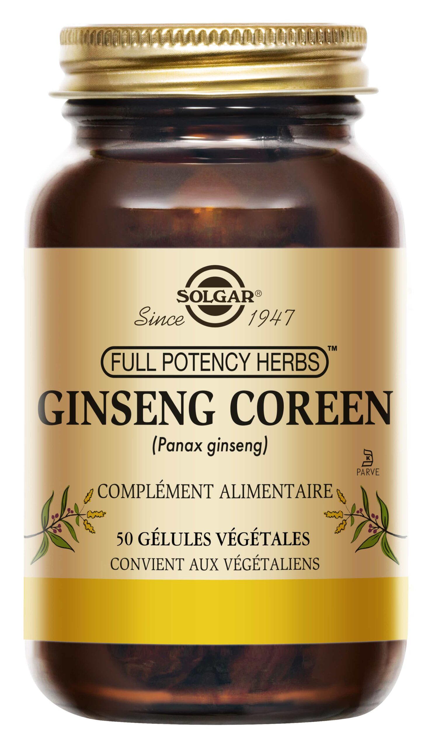SOLGAR KOREAN GINSENG 50 CAPSULES