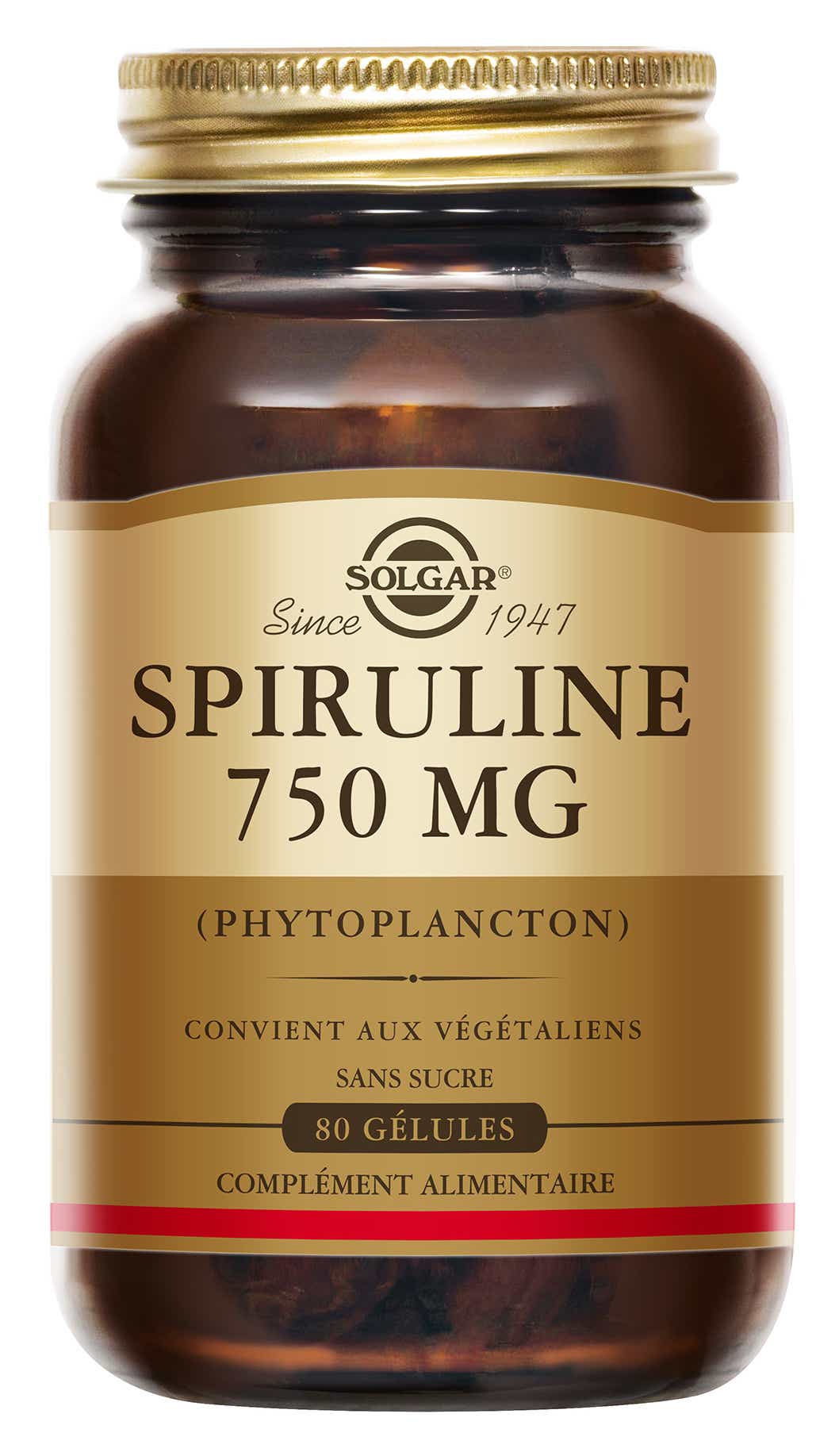 SOLGAR SPIRULINA 750 MG 100 TABLETS