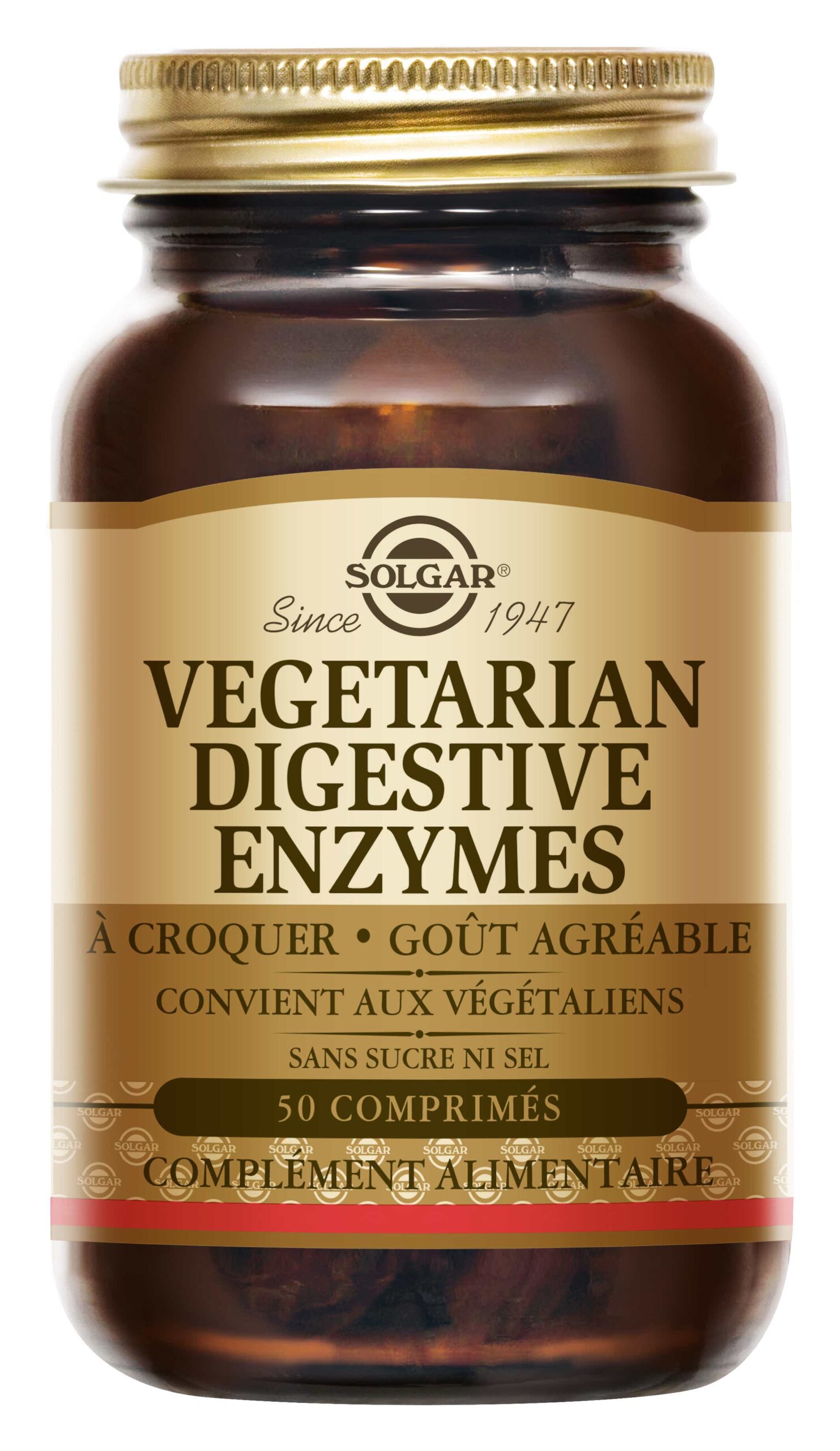 SOLGAR VEGETARIAN DIGESTIVE ENZYMES 50 TABLETS