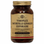 SOLGAR VISIOPLEX BLUEBERRY GINGKO EUPHRAISE 60 VEGETABLE CAPSULES