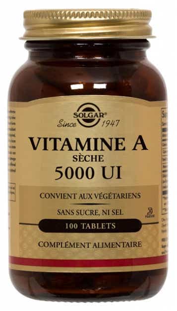 SOLGAR DRY VITAMIN 5000 IU 100 TABLETS