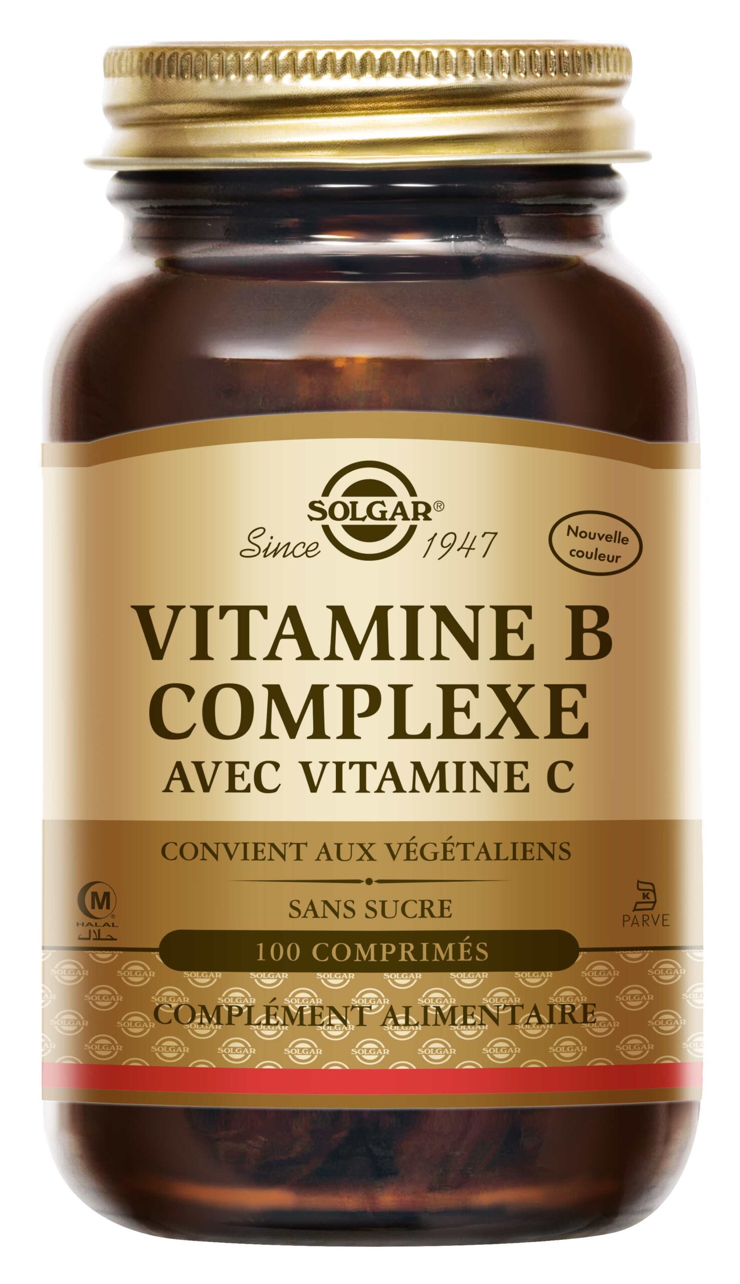 SOLGAR VITAMIN B COMPLEX WITH VITAMIN C 100 TABLETS