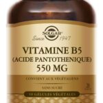 SOLGAR VITAMIN B5 PANTOTHENIC 550MG 50 VEGETABLE CAPSULES