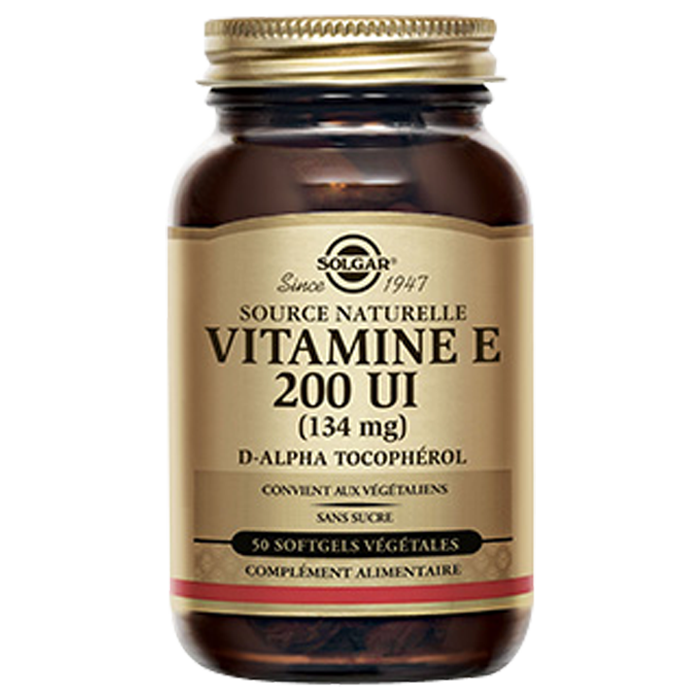SOLGAR VITAMIN E 200UI 134MG 50 CAPSULES