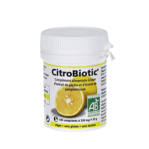 CLEAR SOURCE CITROBIOTIC ORGANIC GRAPEFRUIT SEED EXTRACT 100 TABLETS