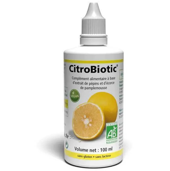 SOURCE CLAIRE CITROBIOTIC ORGANIC GRAPEFRUIT SEED EXTRACT 100ML